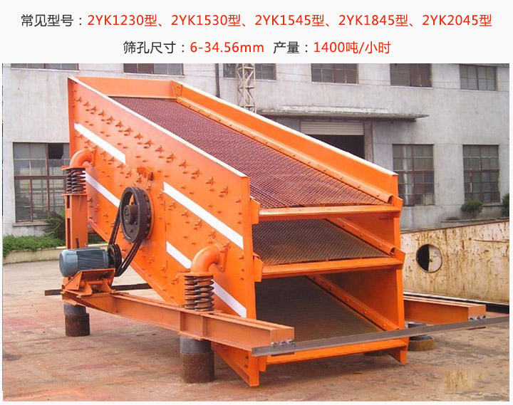 雙層圓振動篩型號